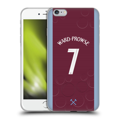 West Ham United FC 2023/24 Players Home Kit James Ward-Prowse Soft Gel Case for Apple iPhone 6 Plus / iPhone 6s Plus