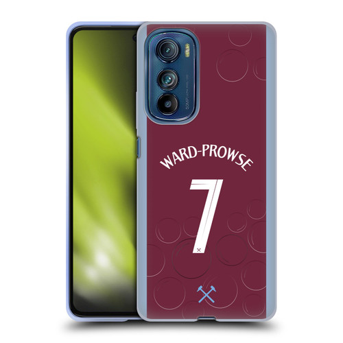 West Ham United FC 2023/24 Players Home Kit James Ward-Prowse Soft Gel Case for Motorola Edge 30