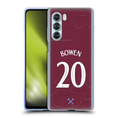 West Ham United FC 2023/24 Players Home Kit Jarrod Bowen Soft Gel Case for Motorola Edge S30 / Moto G200 5G