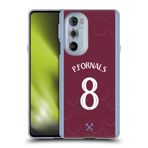 West Ham United FC 2023/24 Players Home Kit Pablo Fornals Soft Gel Case for Motorola Edge X30