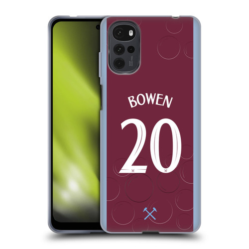 West Ham United FC 2023/24 Players Home Kit Jarrod Bowen Soft Gel Case for Motorola Moto G22