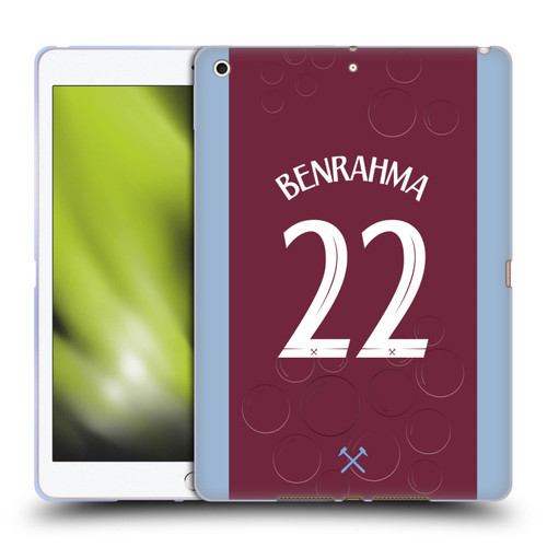 West Ham United FC 2023/24 Players Home Kit Saïd Benrahma Soft Gel Case for Apple iPad 10.2 2019/2020/2021