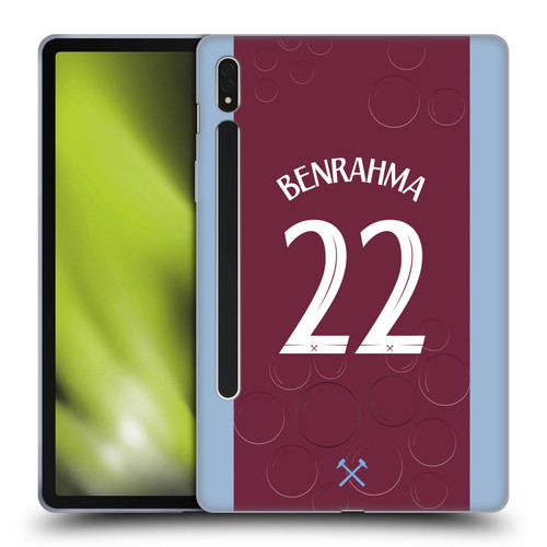 West Ham United FC 2023/24 Players Home Kit Saïd Benrahma Soft Gel Case for Samsung Galaxy Tab S8