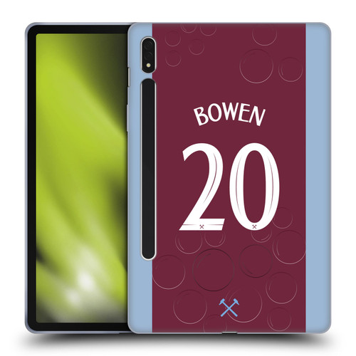 West Ham United FC 2023/24 Players Home Kit Jarrod Bowen Soft Gel Case for Samsung Galaxy Tab S8