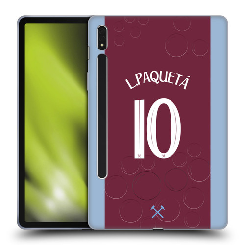 West Ham United FC 2023/24 Players Home Kit Lucas Paquetá Soft Gel Case for Samsung Galaxy Tab S8