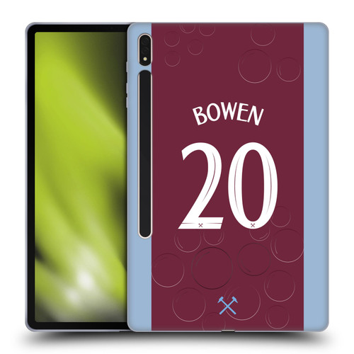 West Ham United FC 2023/24 Players Home Kit Jarrod Bowen Soft Gel Case for Samsung Galaxy Tab S8 Plus