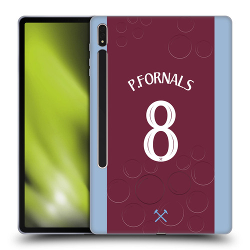West Ham United FC 2023/24 Players Home Kit Pablo Fornals Soft Gel Case for Samsung Galaxy Tab S8 Plus