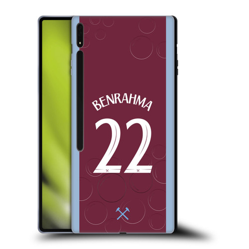 West Ham United FC 2023/24 Players Home Kit Saïd Benrahma Soft Gel Case for Samsung Galaxy Tab S8 Ultra