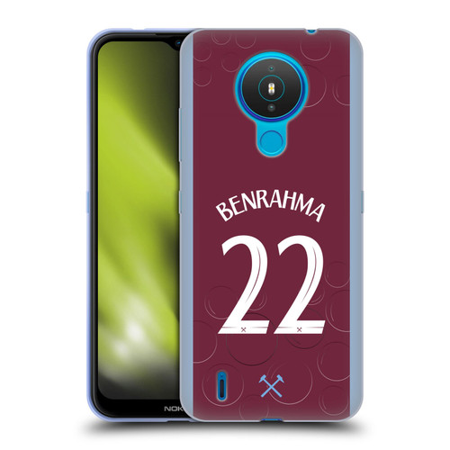 West Ham United FC 2023/24 Players Home Kit Saïd Benrahma Soft Gel Case for Nokia 1.4