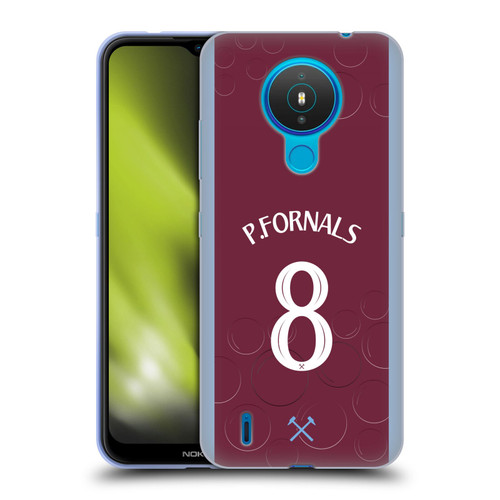 West Ham United FC 2023/24 Players Home Kit Pablo Fornals Soft Gel Case for Nokia 1.4
