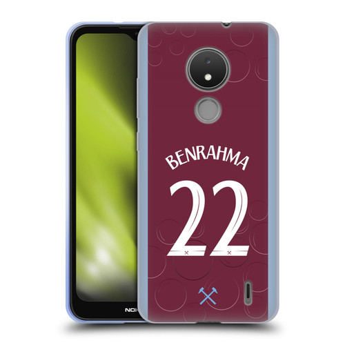 West Ham United FC 2023/24 Players Home Kit Saïd Benrahma Soft Gel Case for Nokia C21