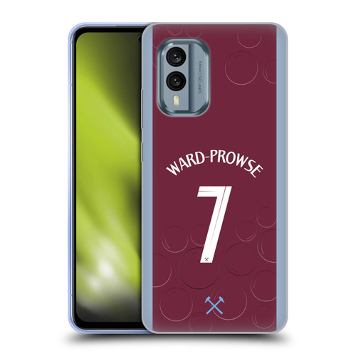 West Ham United FC 2023/24 Players Home Kit James Ward-Prowse Soft Gel Case for Nokia X30