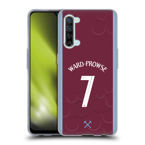 West Ham United FC 2023/24 Players Home Kit James Ward-Prowse Soft Gel Case for OPPO Find X2 Lite 5G