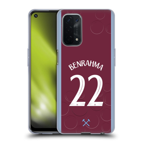 West Ham United FC 2023/24 Players Home Kit Saïd Benrahma Soft Gel Case for OPPO A54 5G