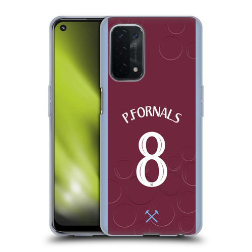 West Ham United FC 2023/24 Players Home Kit Pablo Fornals Soft Gel Case for OPPO A54 5G