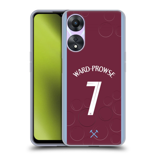 West Ham United FC 2023/24 Players Home Kit James Ward-Prowse Soft Gel Case for OPPO A78 5G