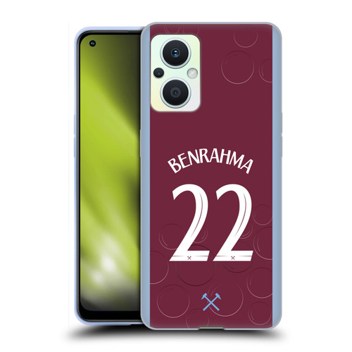 West Ham United FC 2023/24 Players Home Kit Saïd Benrahma Soft Gel Case for OPPO Reno8 Lite