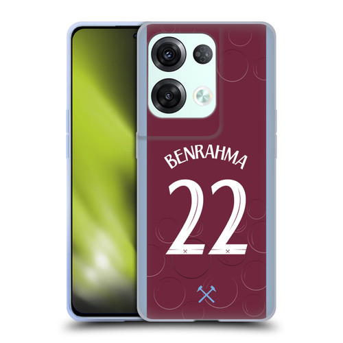 West Ham United FC 2023/24 Players Home Kit Saïd Benrahma Soft Gel Case for OPPO Reno8 Pro