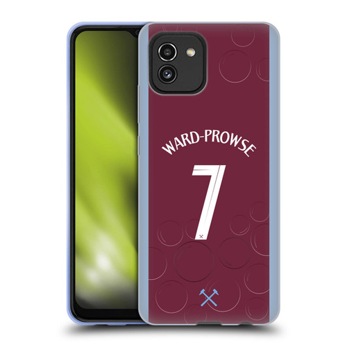 West Ham United FC 2023/24 Players Home Kit James Ward-Prowse Soft Gel Case for Samsung Galaxy A03 (2021)