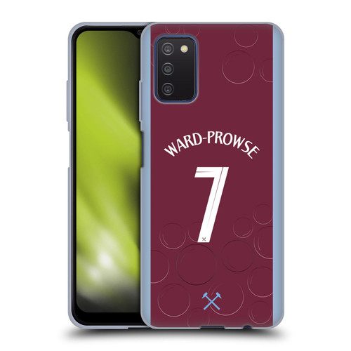 West Ham United FC 2023/24 Players Home Kit James Ward-Prowse Soft Gel Case for Samsung Galaxy A03s (2021)