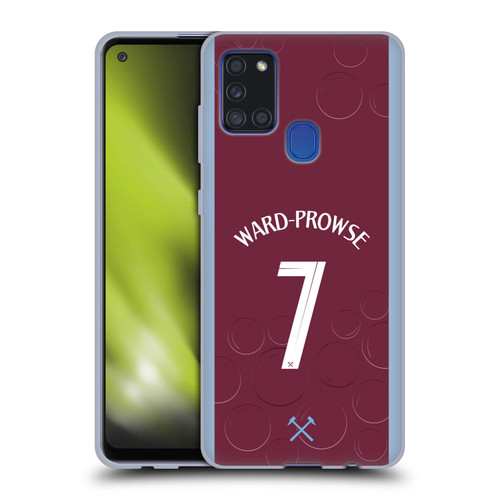 West Ham United FC 2023/24 Players Home Kit James Ward-Prowse Soft Gel Case for Samsung Galaxy A21s (2020)