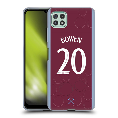 West Ham United FC 2023/24 Players Home Kit Jarrod Bowen Soft Gel Case for Samsung Galaxy A22 5G / F42 5G (2021)