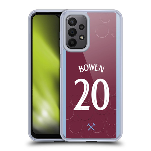 West Ham United FC 2023/24 Players Home Kit Jarrod Bowen Soft Gel Case for Samsung Galaxy A23 / 5G (2022)