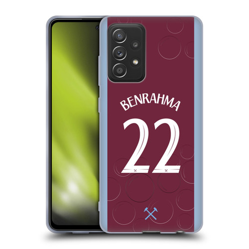 West Ham United FC 2023/24 Players Home Kit Saïd Benrahma Soft Gel Case for Samsung Galaxy A52 / A52s / 5G (2021)