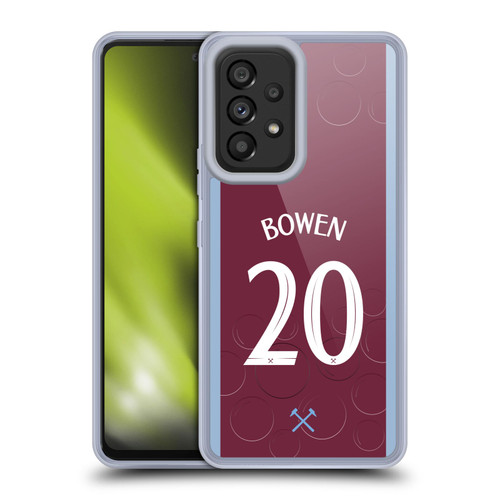 West Ham United FC 2023/24 Players Home Kit Jarrod Bowen Soft Gel Case for Samsung Galaxy A53 5G (2022)