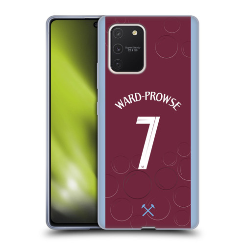 West Ham United FC 2023/24 Players Home Kit James Ward-Prowse Soft Gel Case for Samsung Galaxy S10 Lite