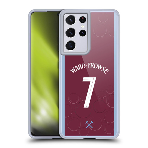 West Ham United FC 2023/24 Players Home Kit James Ward-Prowse Soft Gel Case for Samsung Galaxy S21 Ultra 5G