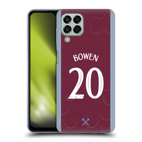 West Ham United FC 2023/24 Players Home Kit Jarrod Bowen Soft Gel Case for Samsung Galaxy M33 (2022)