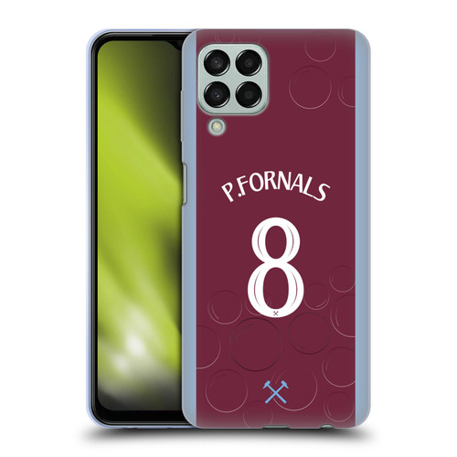 West Ham United FC 2023/24 Players Home Kit Pablo Fornals Soft Gel Case for Samsung Galaxy M33 (2022)