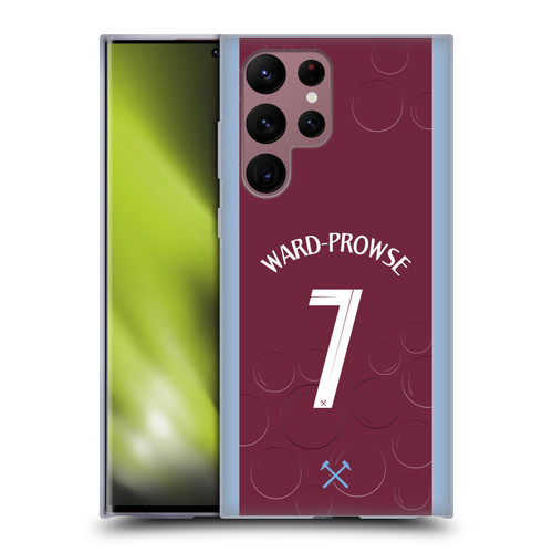West Ham United FC 2023/24 Players Home Kit James Ward-Prowse Soft Gel Case for Samsung Galaxy S22 Ultra 5G