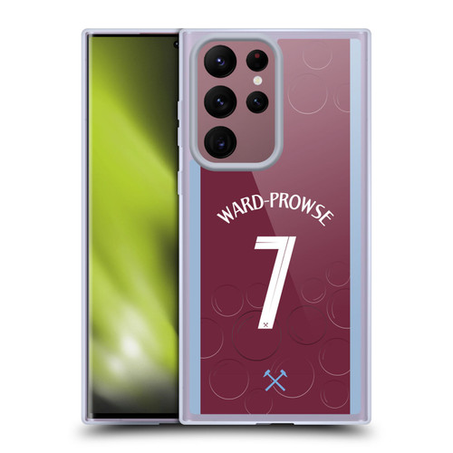 West Ham United FC 2023/24 Players Home Kit James Ward-Prowse Soft Gel Case for Samsung Galaxy S22 Ultra 5G