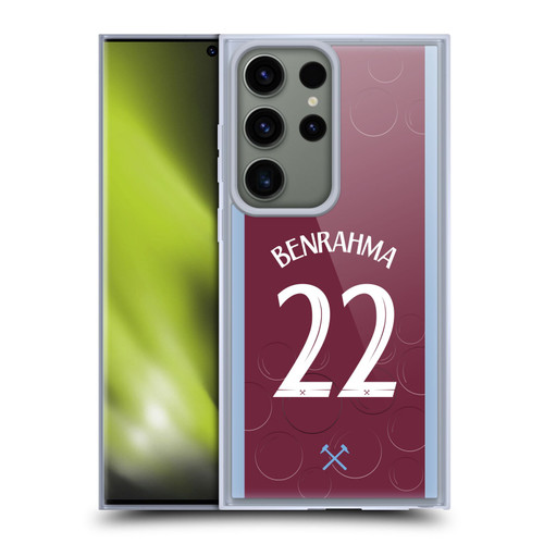 West Ham United FC 2023/24 Players Home Kit Saïd Benrahma Soft Gel Case for Samsung Galaxy S23 Ultra 5G