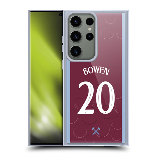 West Ham United FC 2023/24 Players Home Kit Jarrod Bowen Soft Gel Case for Samsung Galaxy S23 Ultra 5G