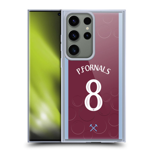 West Ham United FC 2023/24 Players Home Kit Pablo Fornals Soft Gel Case for Samsung Galaxy S23 Ultra 5G