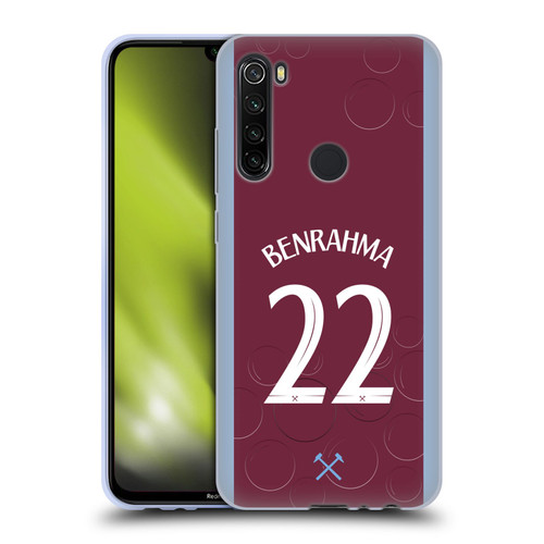 West Ham United FC 2023/24 Players Home Kit Saïd Benrahma Soft Gel Case for Xiaomi Redmi Note 8T