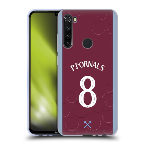 West Ham United FC 2023/24 Players Home Kit Pablo Fornals Soft Gel Case for Xiaomi Redmi Note 8T