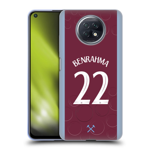 West Ham United FC 2023/24 Players Home Kit Saïd Benrahma Soft Gel Case for Xiaomi Redmi Note 9T 5G