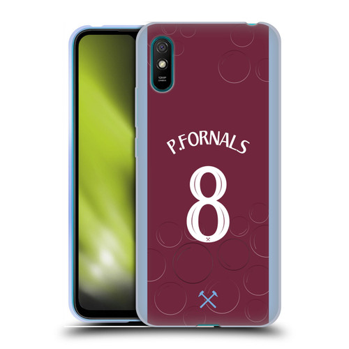 West Ham United FC 2023/24 Players Home Kit Pablo Fornals Soft Gel Case for Xiaomi Redmi 9A / Redmi 9AT
