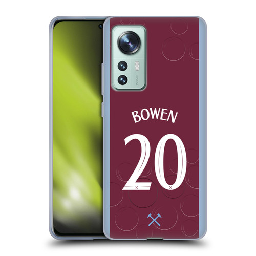 West Ham United FC 2023/24 Players Home Kit Jarrod Bowen Soft Gel Case for Xiaomi 12