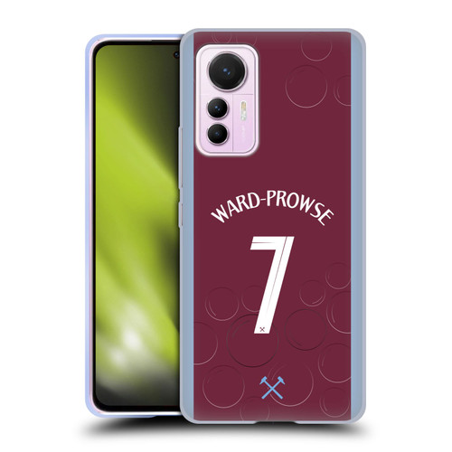 West Ham United FC 2023/24 Players Home Kit James Ward-Prowse Soft Gel Case for Xiaomi 12 Lite