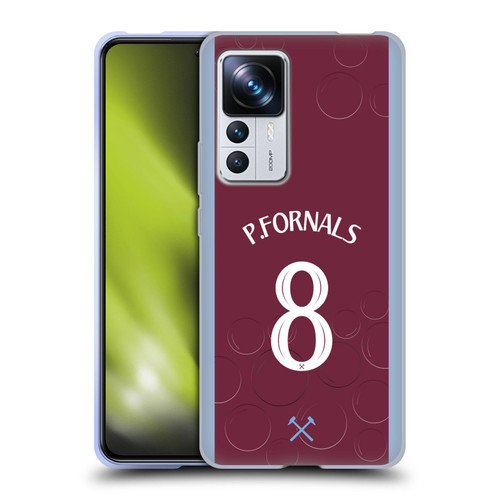 West Ham United FC 2023/24 Players Home Kit Pablo Fornals Soft Gel Case for Xiaomi 12T Pro