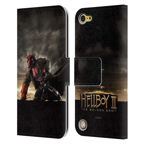 Hellboy II Graphics Key Art Poster Leather Book Wallet Case Cover For Apple iPod Touch 5G 5th Gen