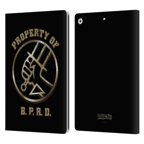 Hellboy II Graphics Property of BPRD Leather Book Wallet Case Cover For Apple iPad 10.2 2019/2020/2021