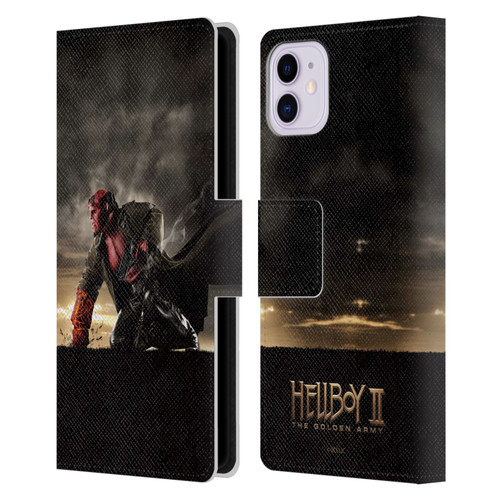 Hellboy II Graphics Key Art Poster Leather Book Wallet Case Cover For Apple iPhone 11