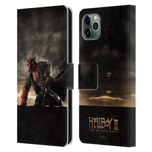Hellboy II Graphics Key Art Poster Leather Book Wallet Case Cover For Apple iPhone 11 Pro Max
