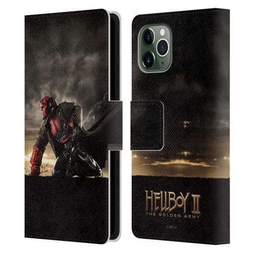 Hellboy II Graphics Key Art Poster Leather Book Wallet Case Cover For Apple iPhone 11 Pro